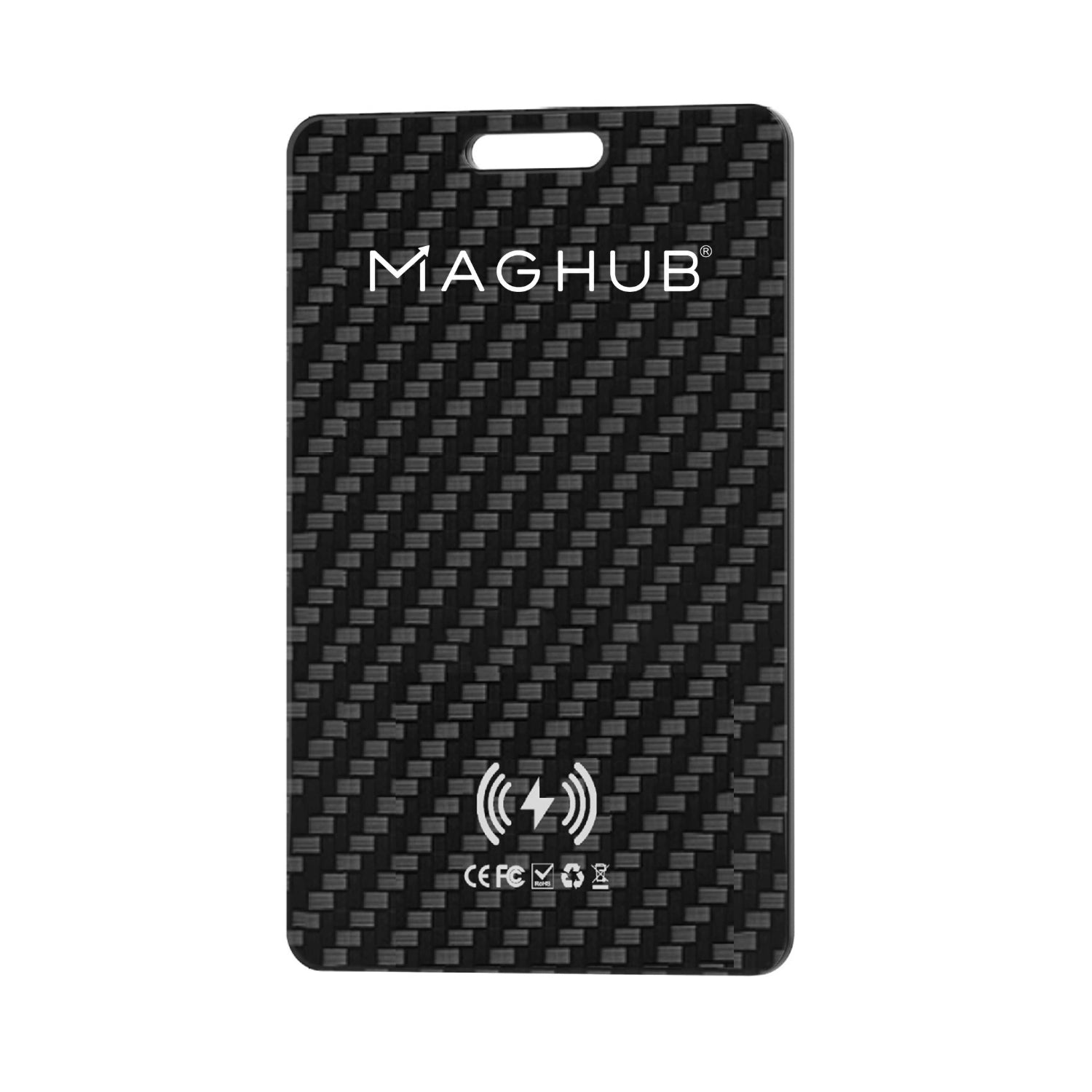 Wallet Tracker Card for iOS & Android Rechargeable Smart Wallet Finder with Apple Find My and Google Find Hub Wireless Charging, IP68 Waterproof Locator for Wallet, Keys, Bags, Passport, Black