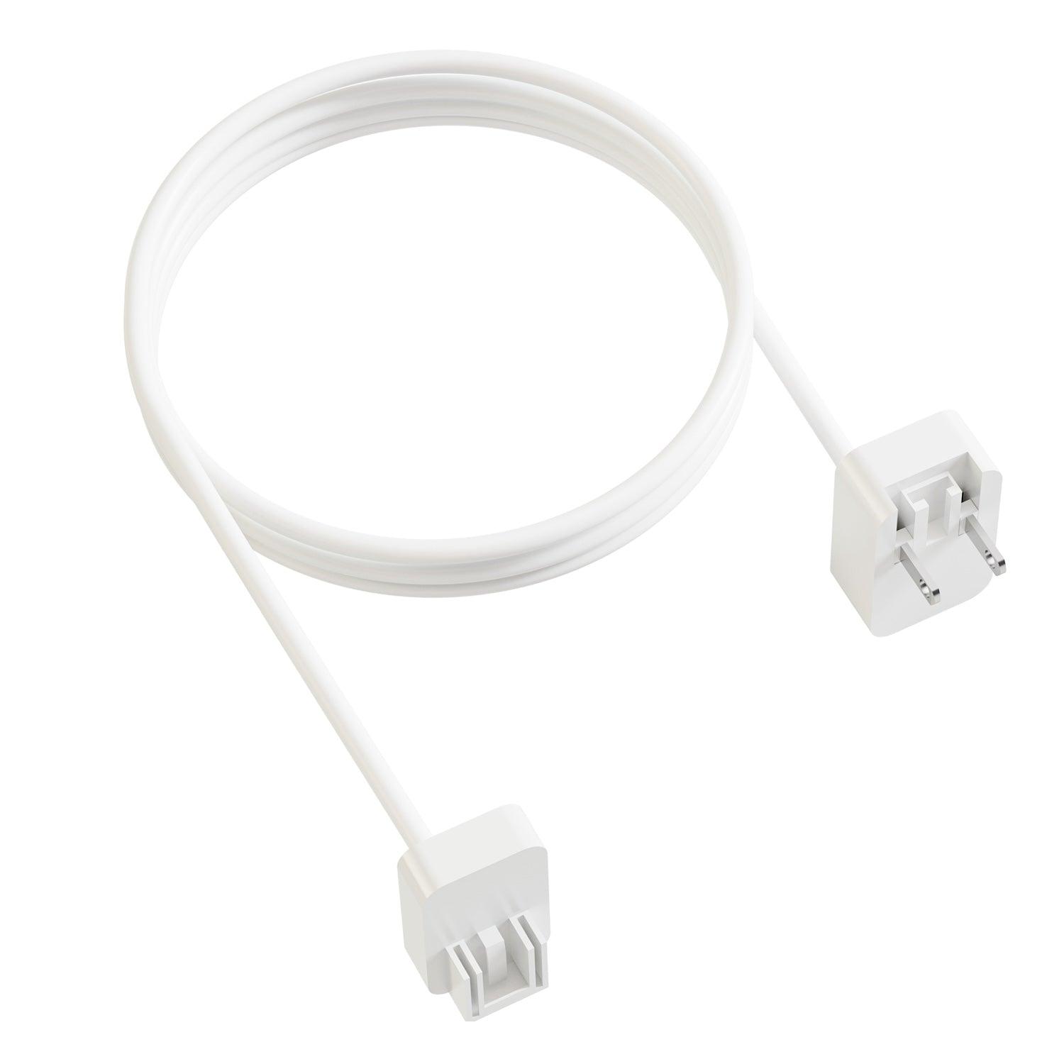 INVZI Extension Power Cord with US Plug Compatible with EU/UK/AU Travel Adapters 6.6ft(2m) - INVZI