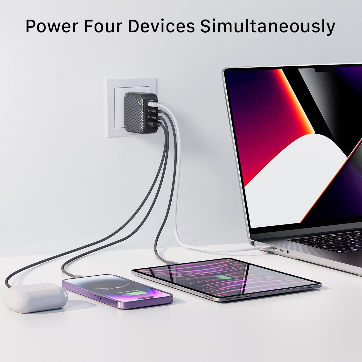 INVZI GaNHub 100W GaN USB - C Charger 4 - Port 3C1A (GaNHub 100W) - INVZI