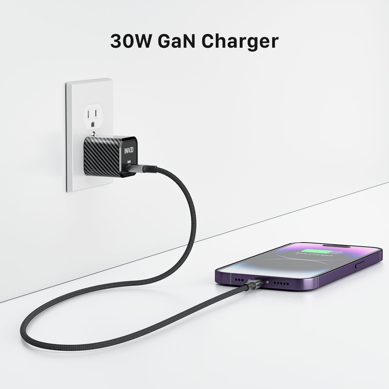 INVZI GaNHub 30W USB - C GaN Charger US Plug - INVZI