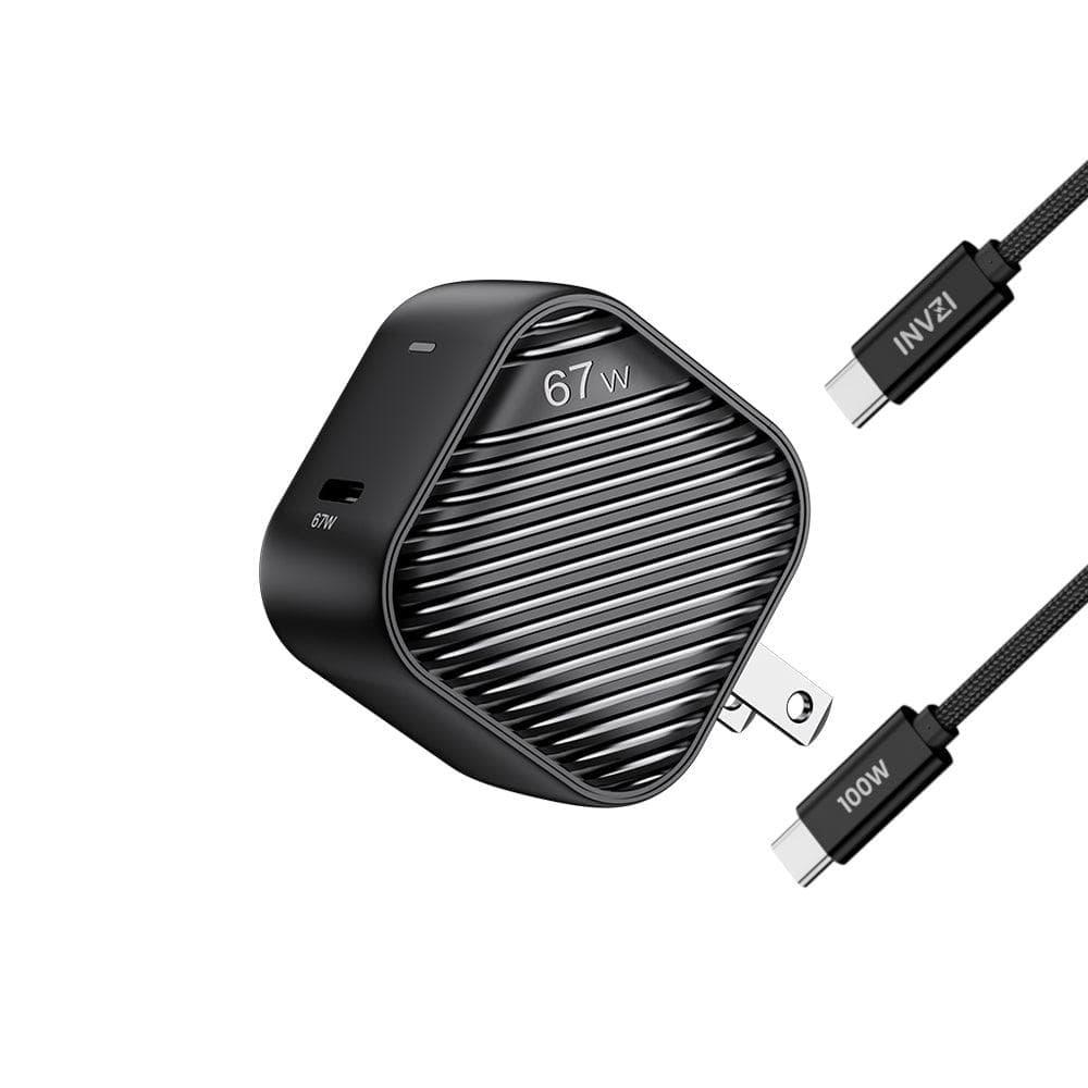 INVZI GaNHub 67W GaN USB - C Charger with 100W Cable (GaNHub 67W) - INVZI