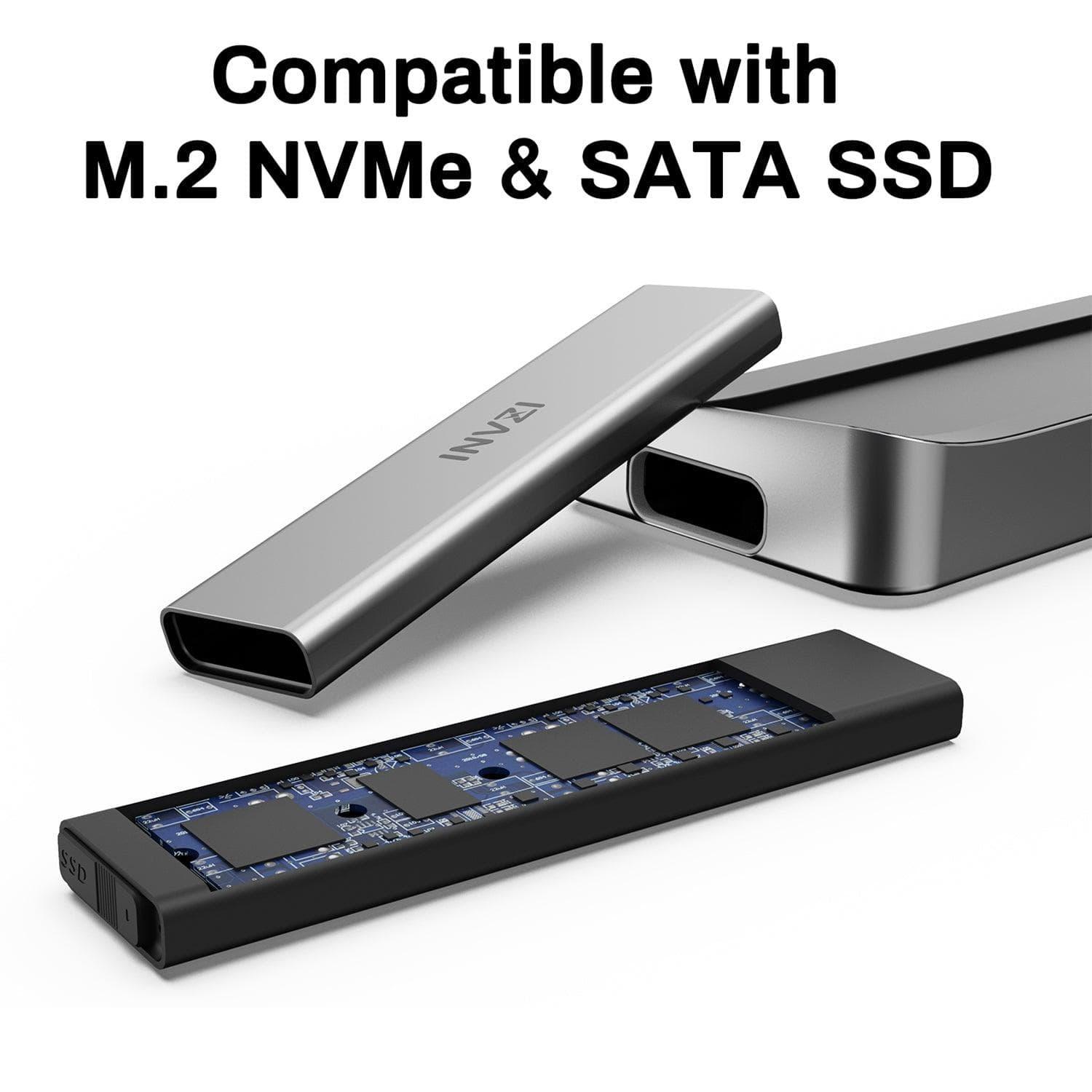 INVZI MagHub - Pop Up SSD USB - C Docking Station for MacBook Pro/Air - INVZI