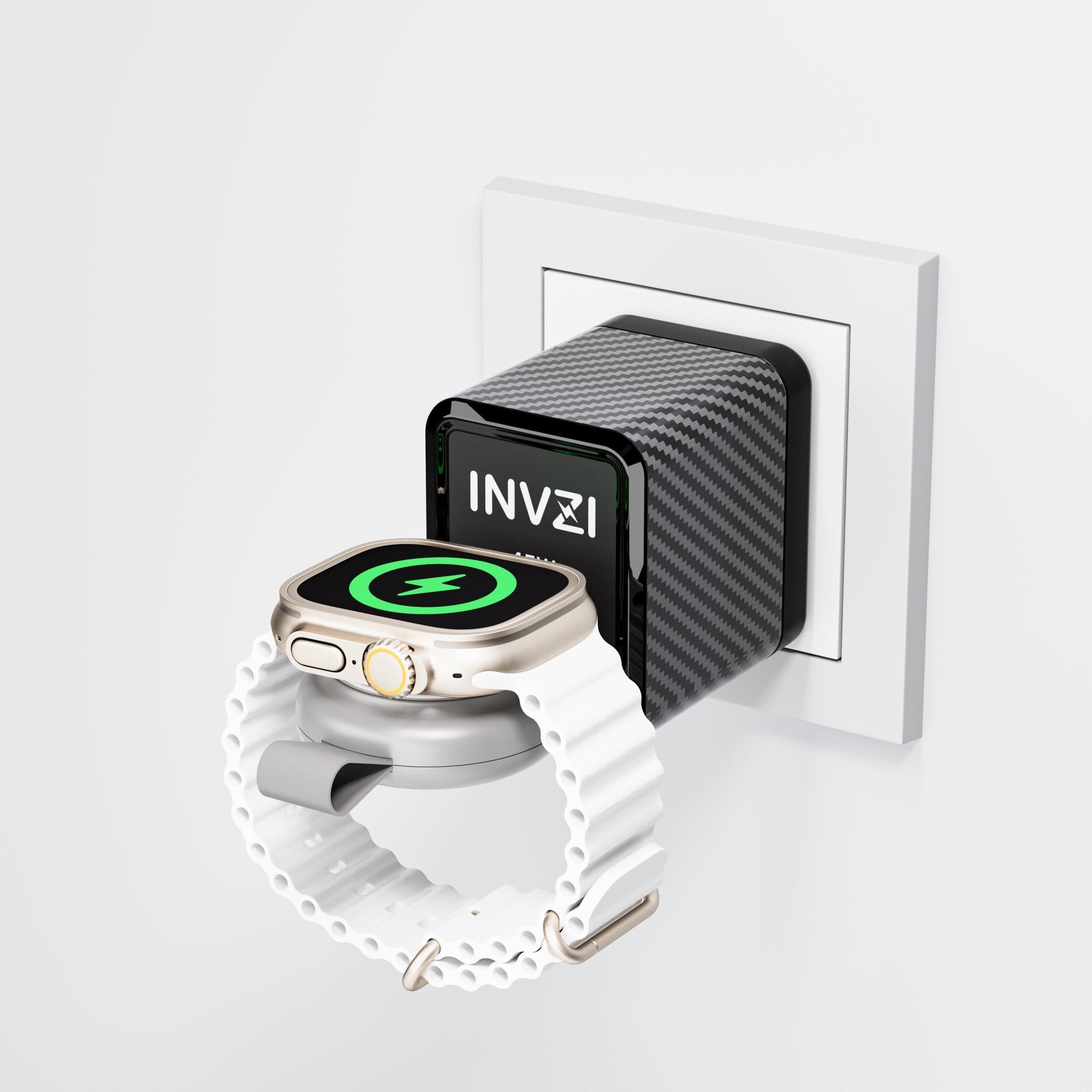 INVZI Portable Fast Charger for Apple Watch 5W MFi Certified with USB - C Port - INVZI
