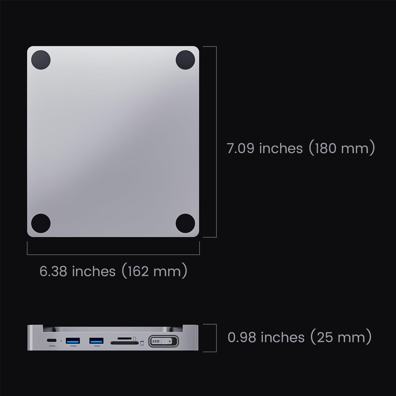 MagHub 2: Pop - Up SSD iMac 24 inch M3/M1 USB - C Docking Station Compatible M.2 NVMe and SATA SSD - INVZI