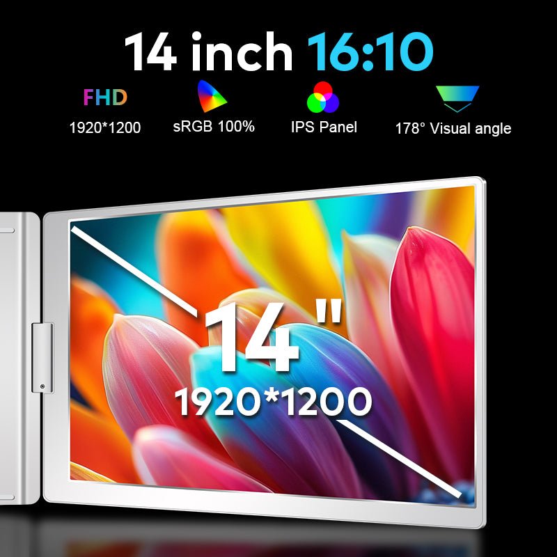 MagHub Trio 14" Laptop Screen Extender –Stop Alt - Tabbing. Start Winning. - INVZI