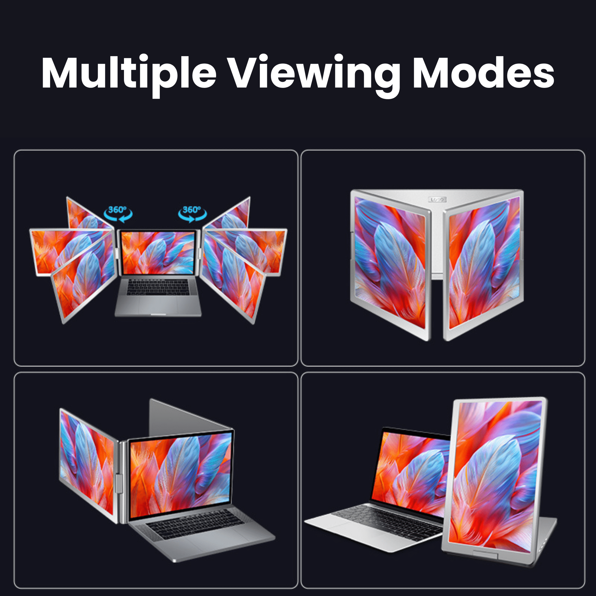 MagHub Trio 16" Portable Screen Extender - INVZI