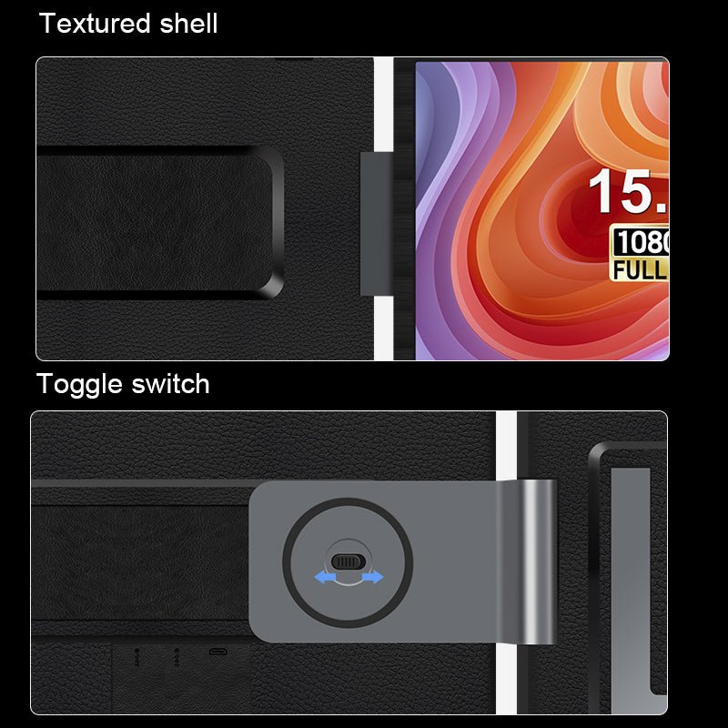 MagHub Triple Monitor with Rotation Detachable Screen Extender 15.6 inches 1080P - INVZI