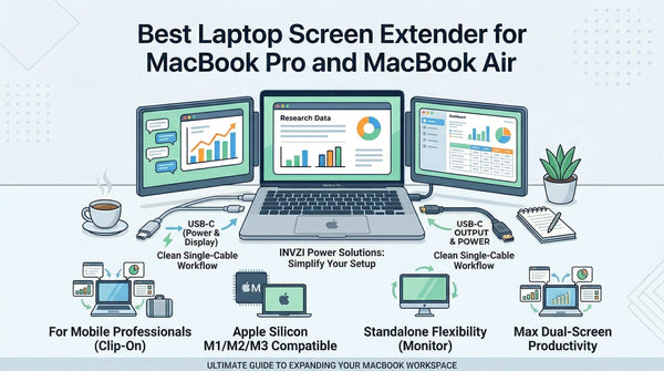 Best Laptop Screen Extender for MacBook Pro and MacBook Air - INVZI