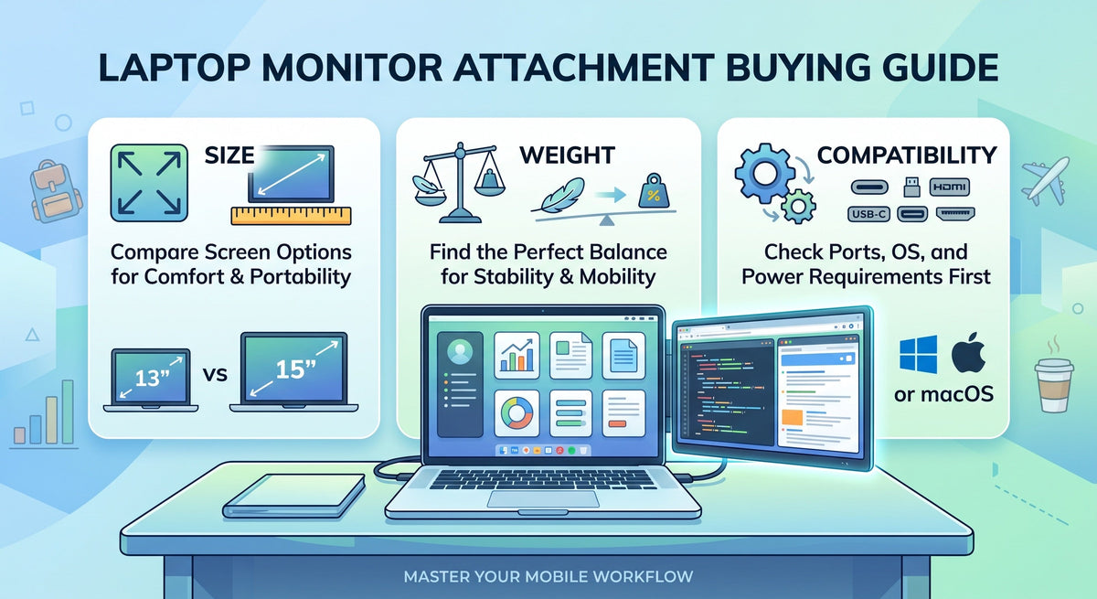 Laptop Monitor Attachment Guide: Size, Weight, Compatibility
