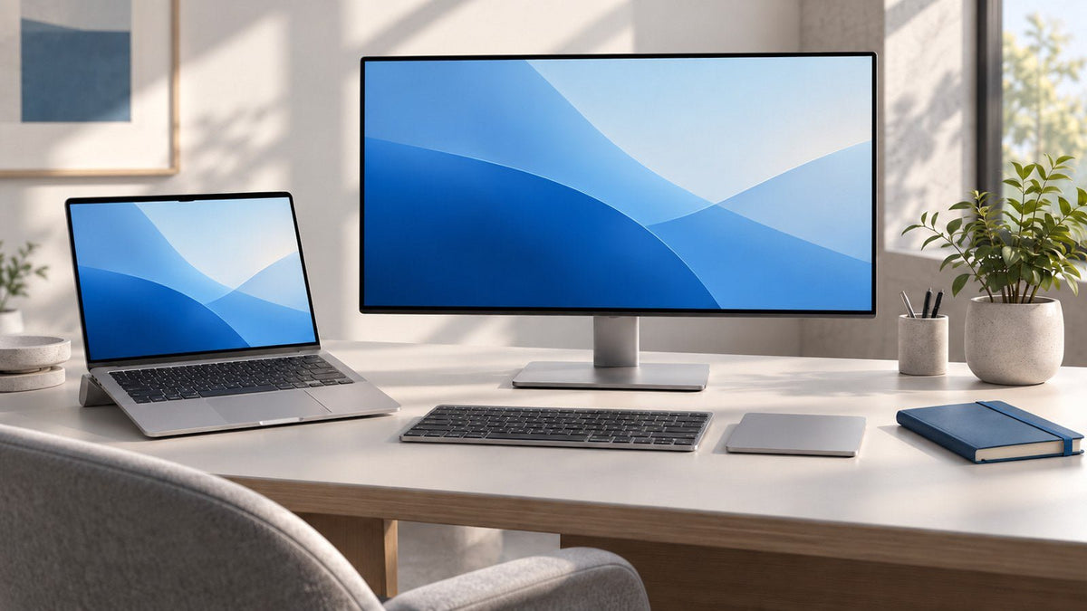 MacBook Pro Desk Setup Ideas for Productivity - INVZI