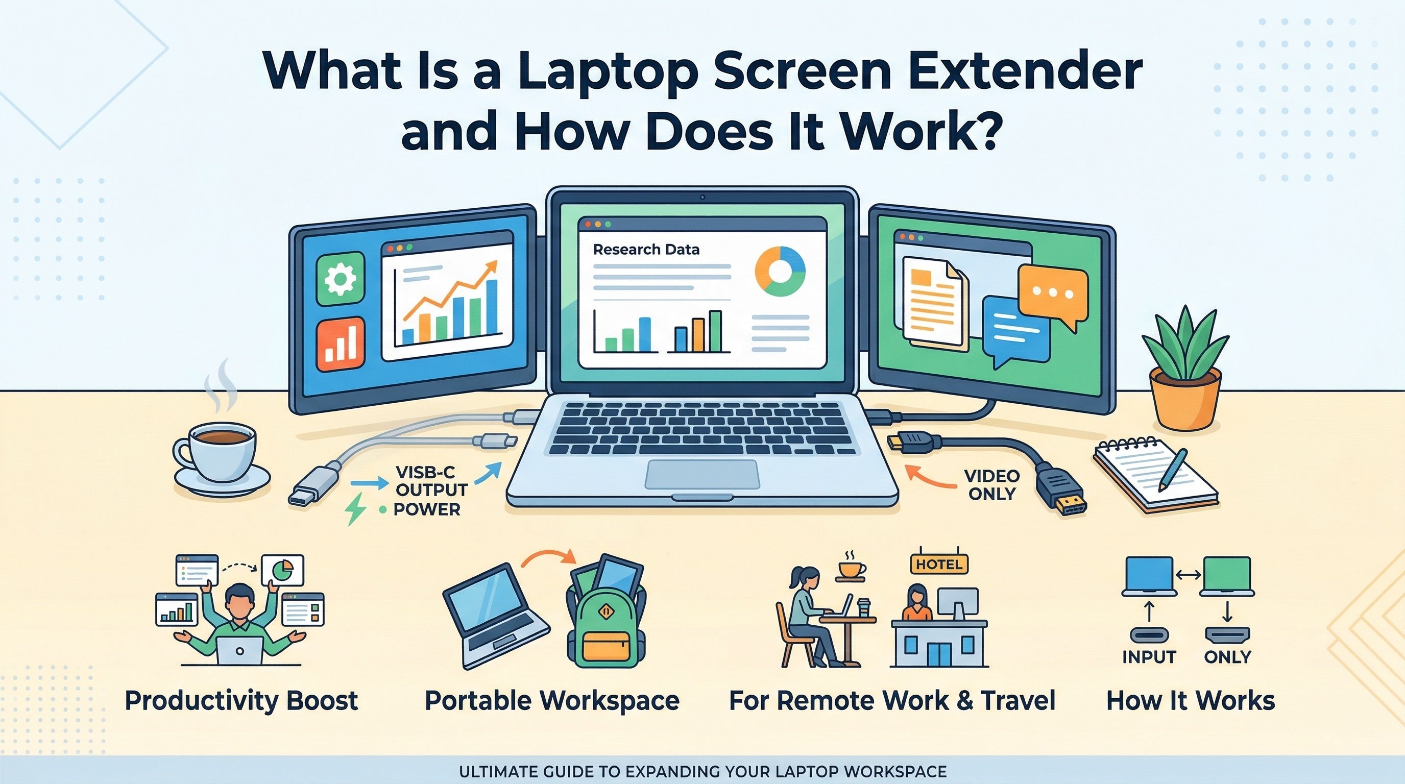 What Is a Laptop Screen Extender and How Does It Work? - INVZI
