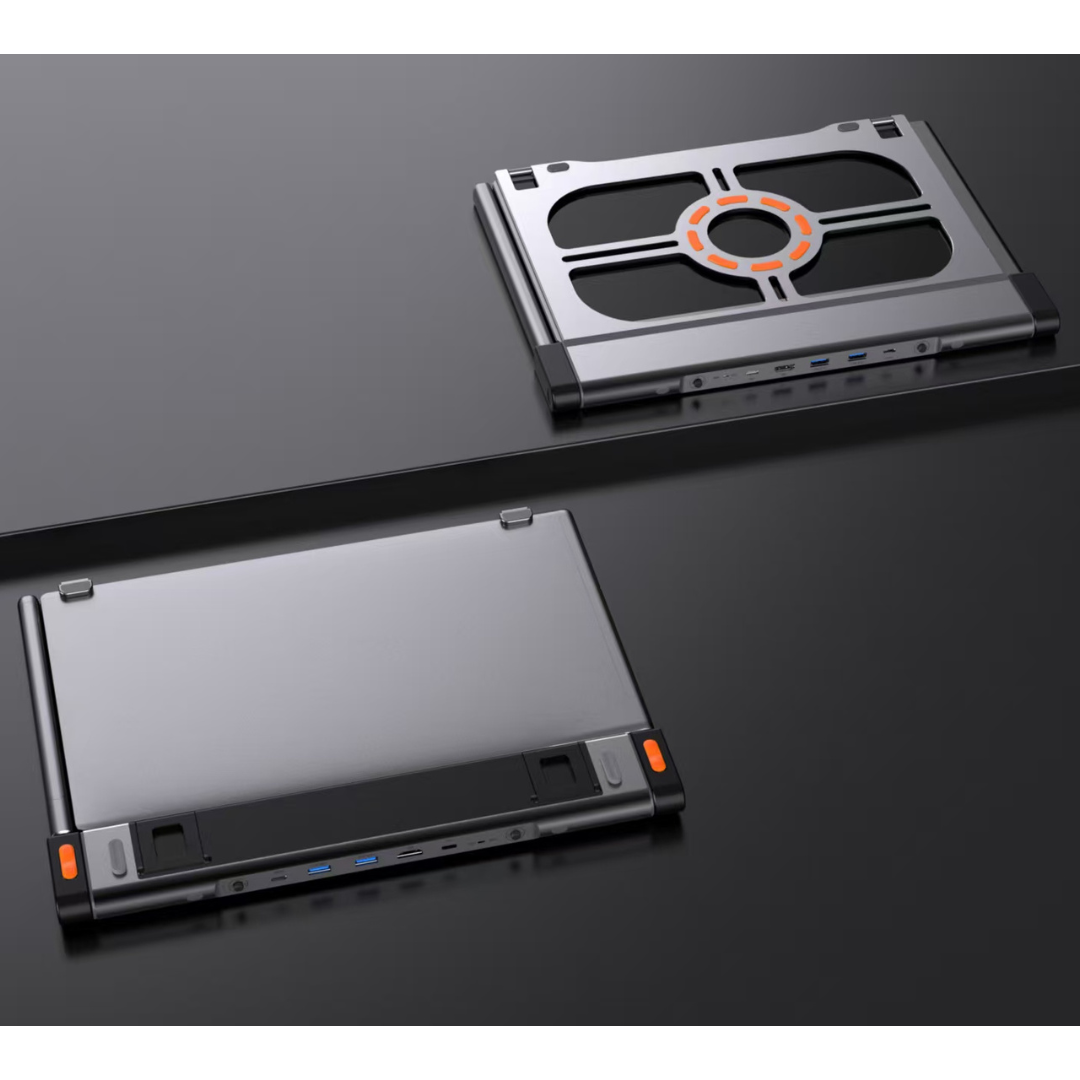 MagHub Trio 4K – Triple-Screen Laptop Monitor with Docking Station