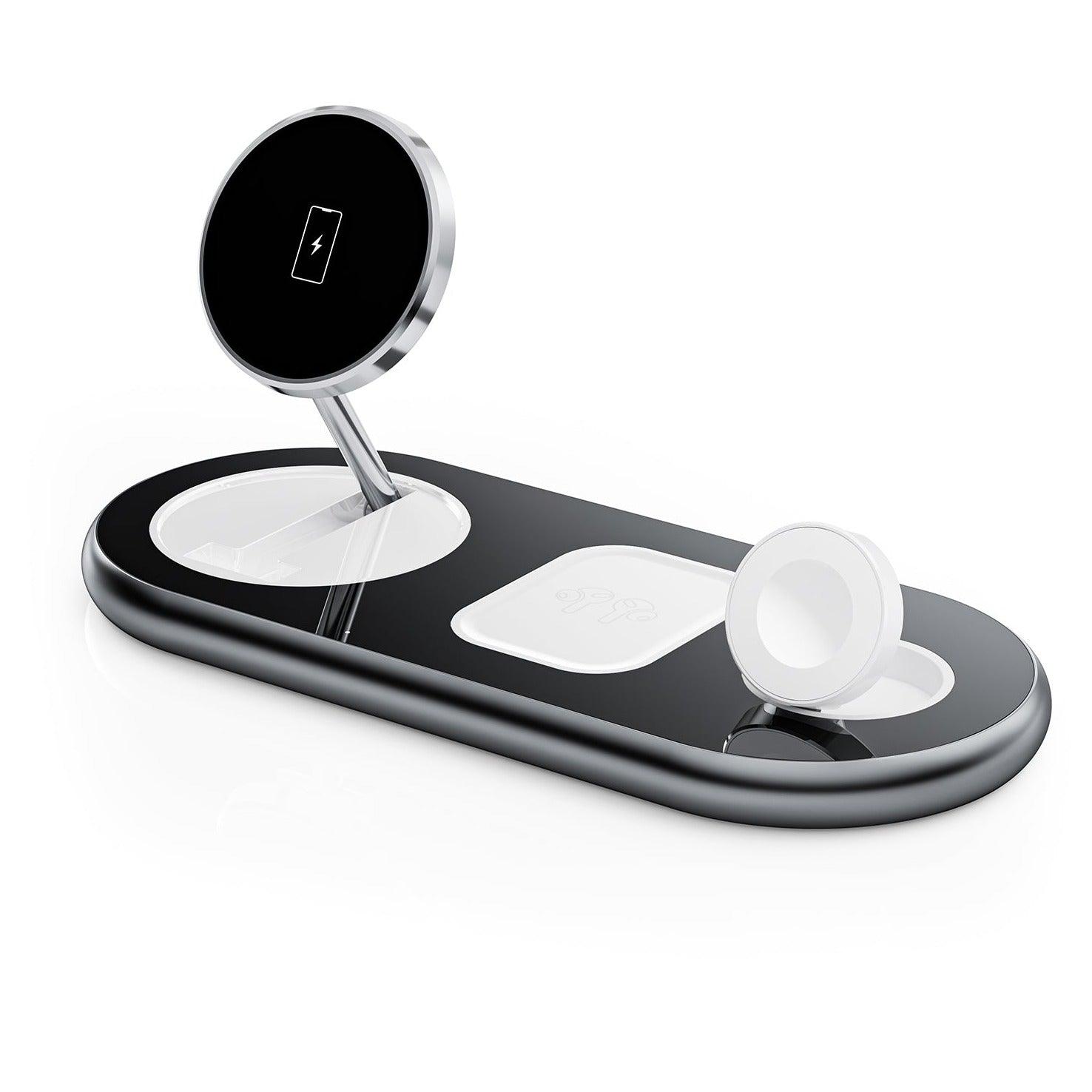 3-in-1 Wireless Charging Station for iPhone 15, Apple Watch and AirPods - INVZI