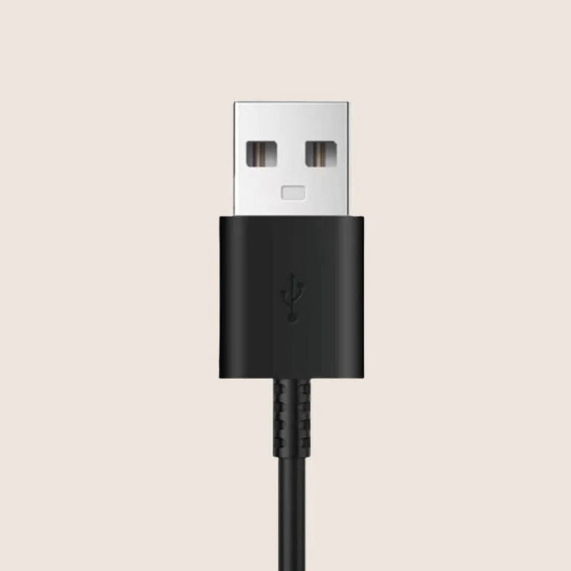 Close-up of a USB-A cable connector.