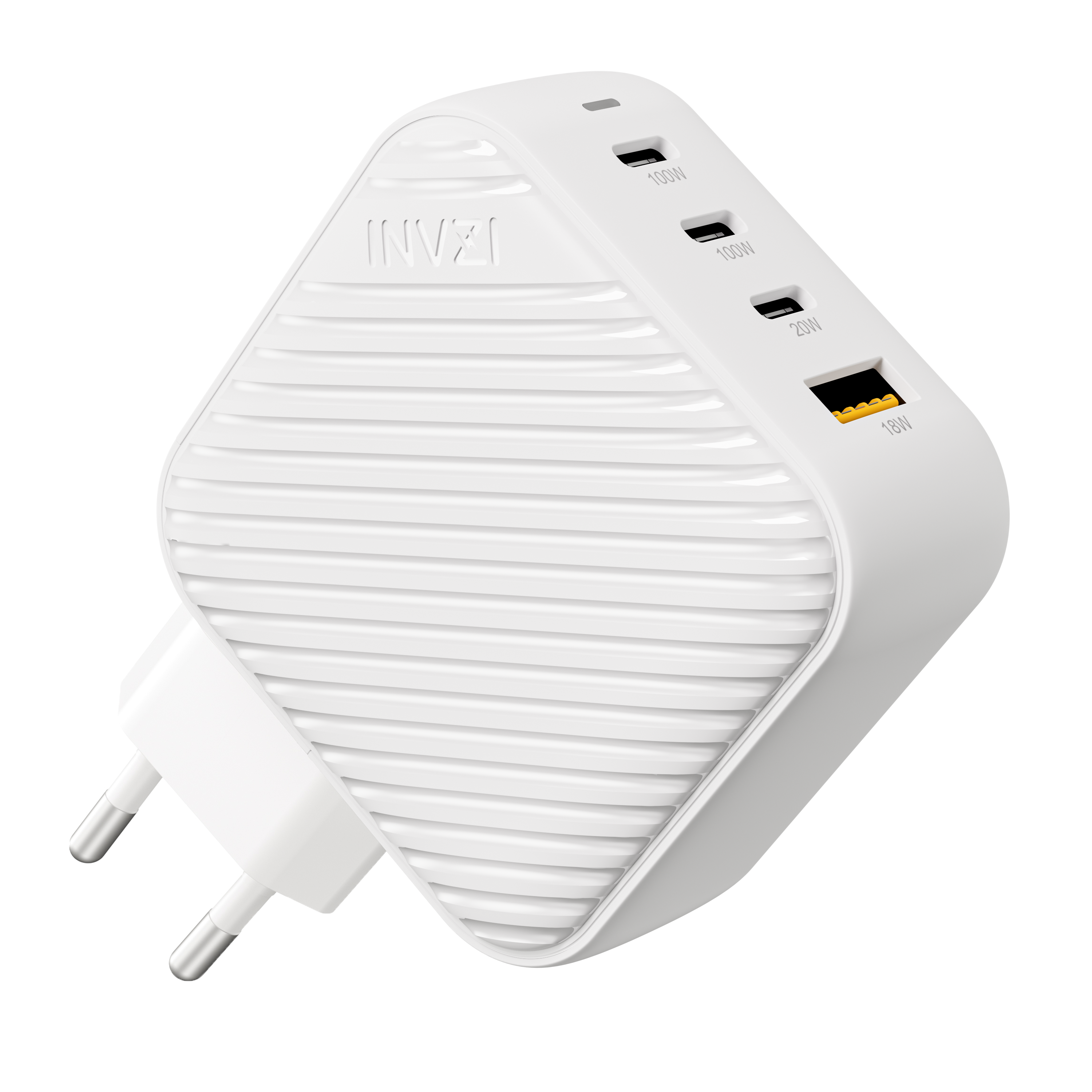 INVZI GaNHub 100W GaN USB-C Charger 4-Port 3C1A (GaNHub 100W)