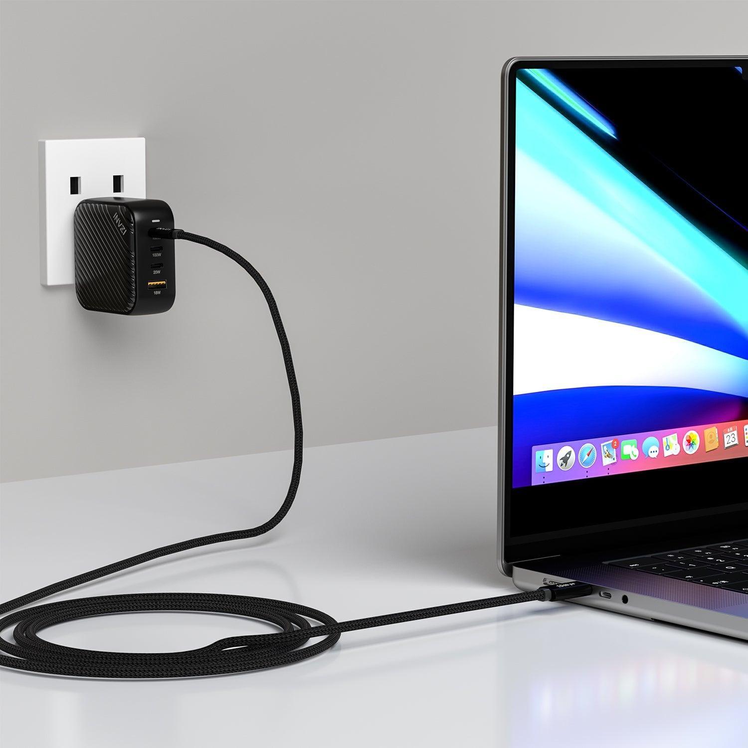 INVZI 100W/10Gbps USB 3.2 Gen2 USB - C to USB - C Cable 6.6ft/2m - INVZI