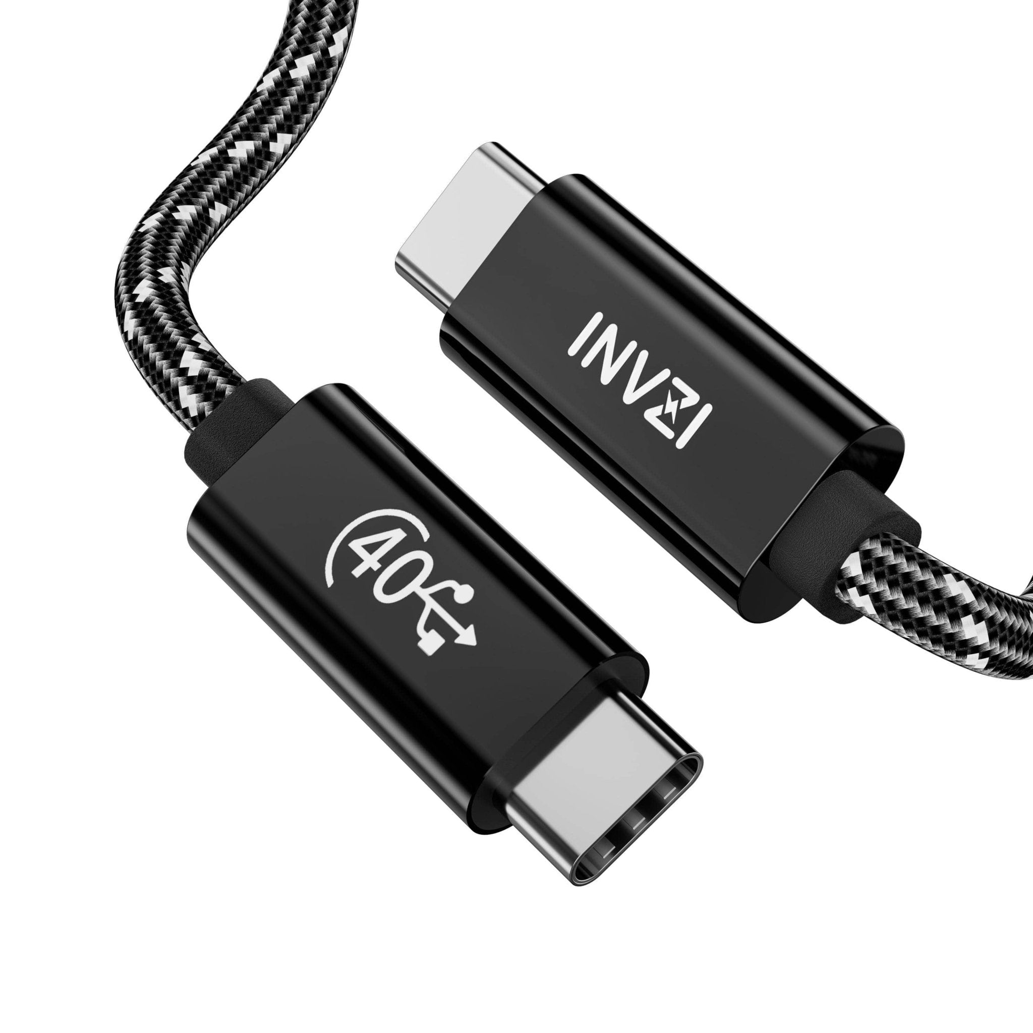 INVZI 240W/40Gbps/8K EPR PD3.1 USB4 Gen3 USB - C Cable 6.6ft/2m (USB - IF Certified) - INVZI