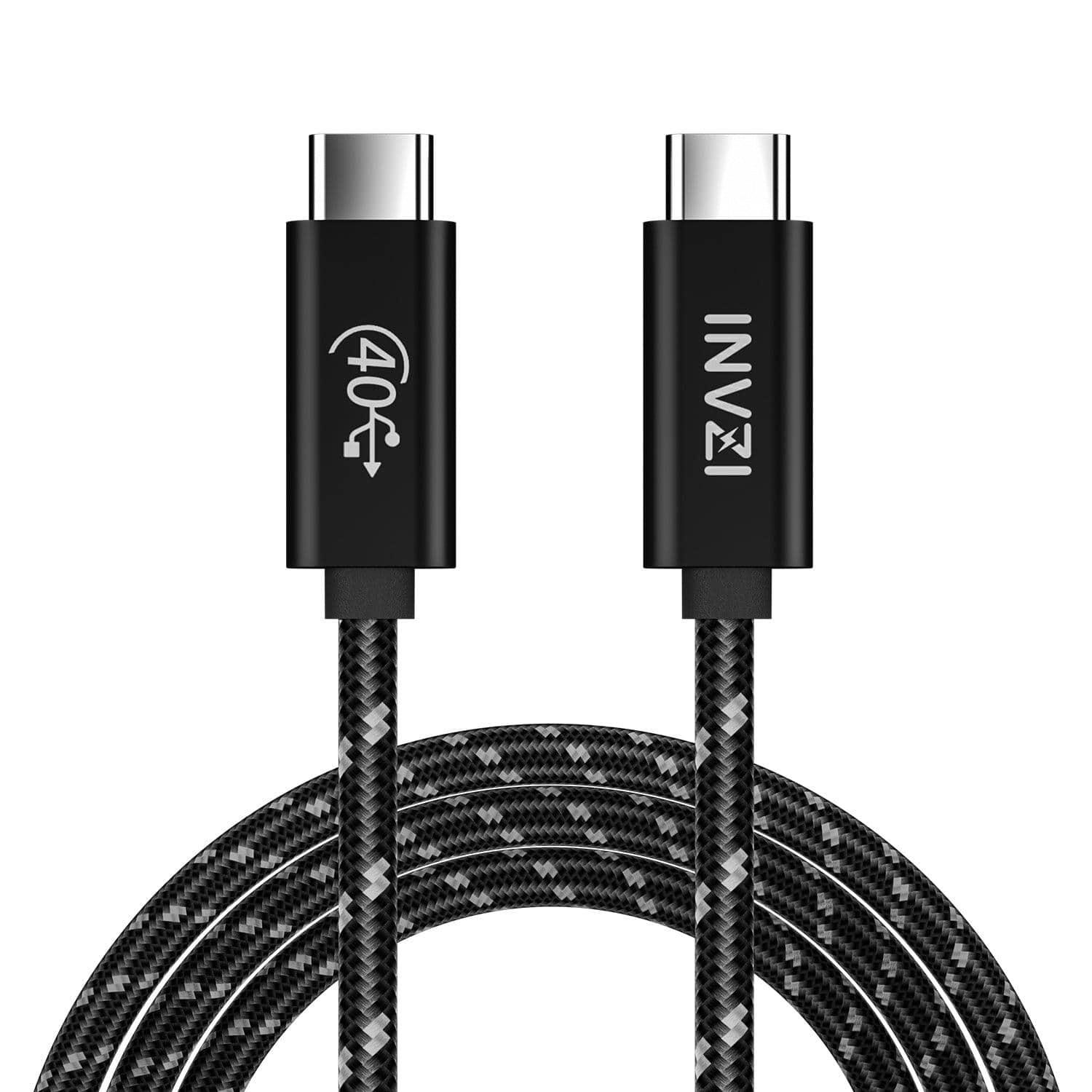 INVZI 240W/40Gbps/8K EPR PD3.1 USB4 Gen3 USB - C Cable 6.6ft/2m (USB - IF Certified) - INVZI