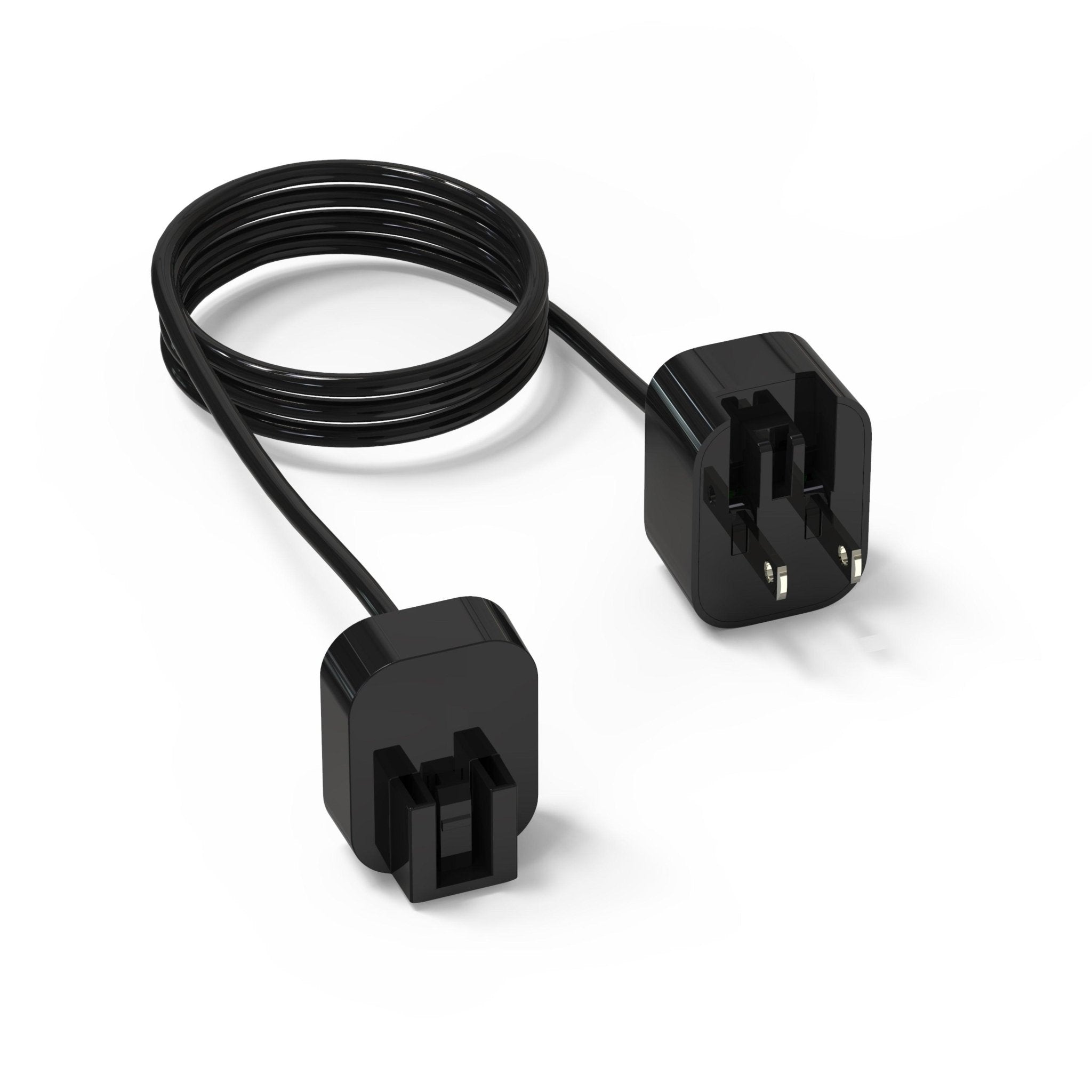 INVZI Extension Power Cord with US Plug Compatible with EU/UK/AU Travel Adapters 6.6ft(2m) - INVZI