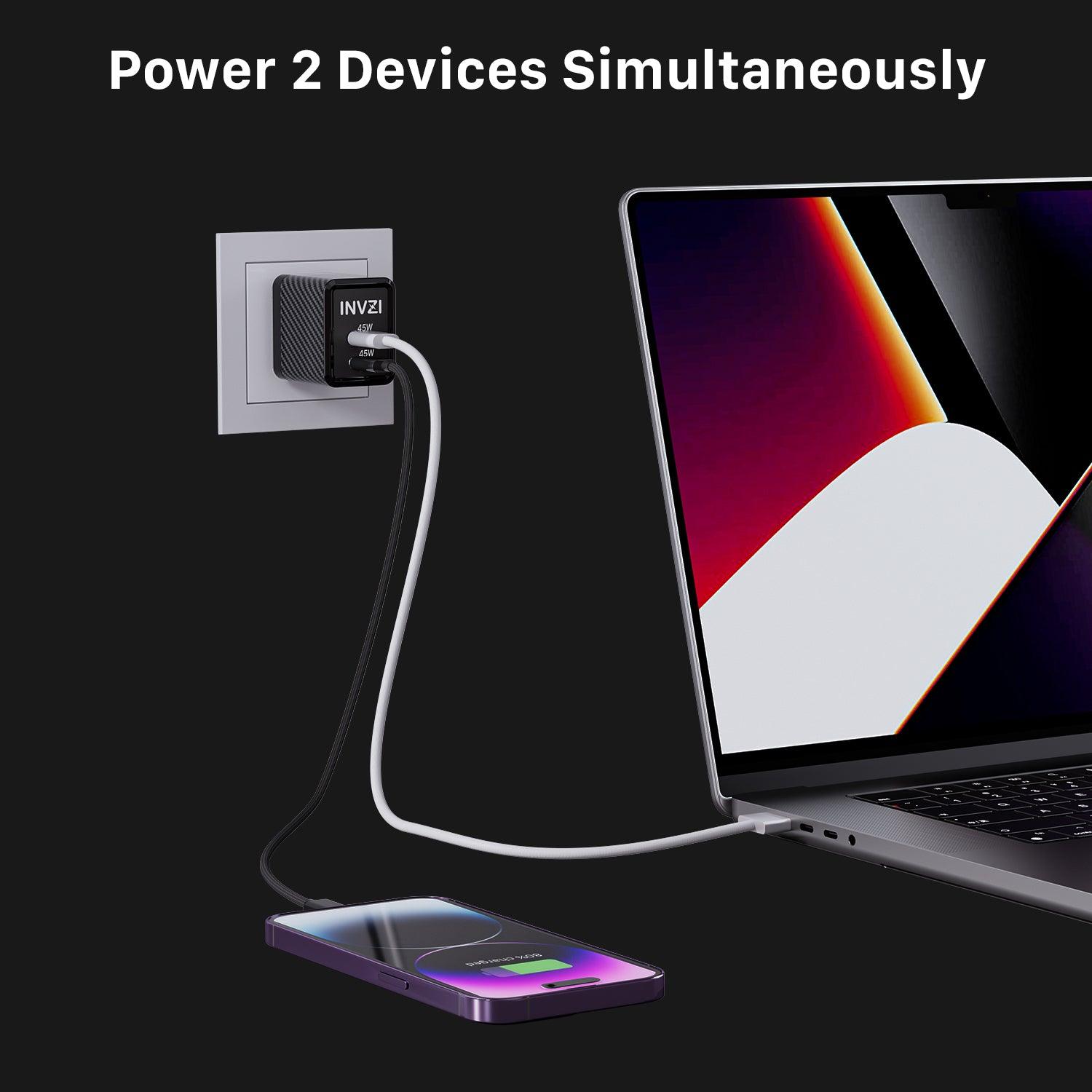 INVZI GaNHub 45W USB - C GaN Charger - INVZI