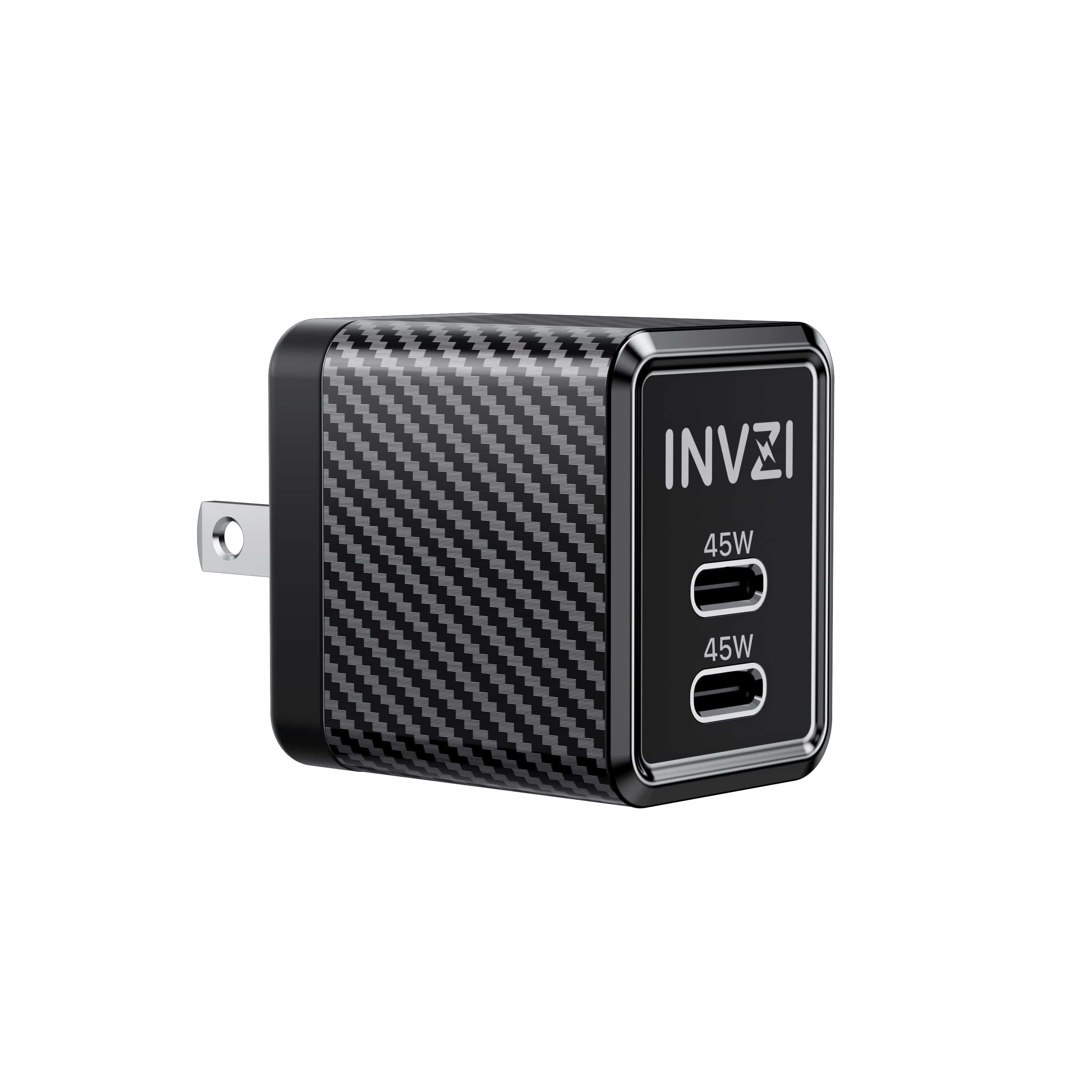 INVZI INVZI GaNHub 45W USB-C GaN Charger Dual Ports