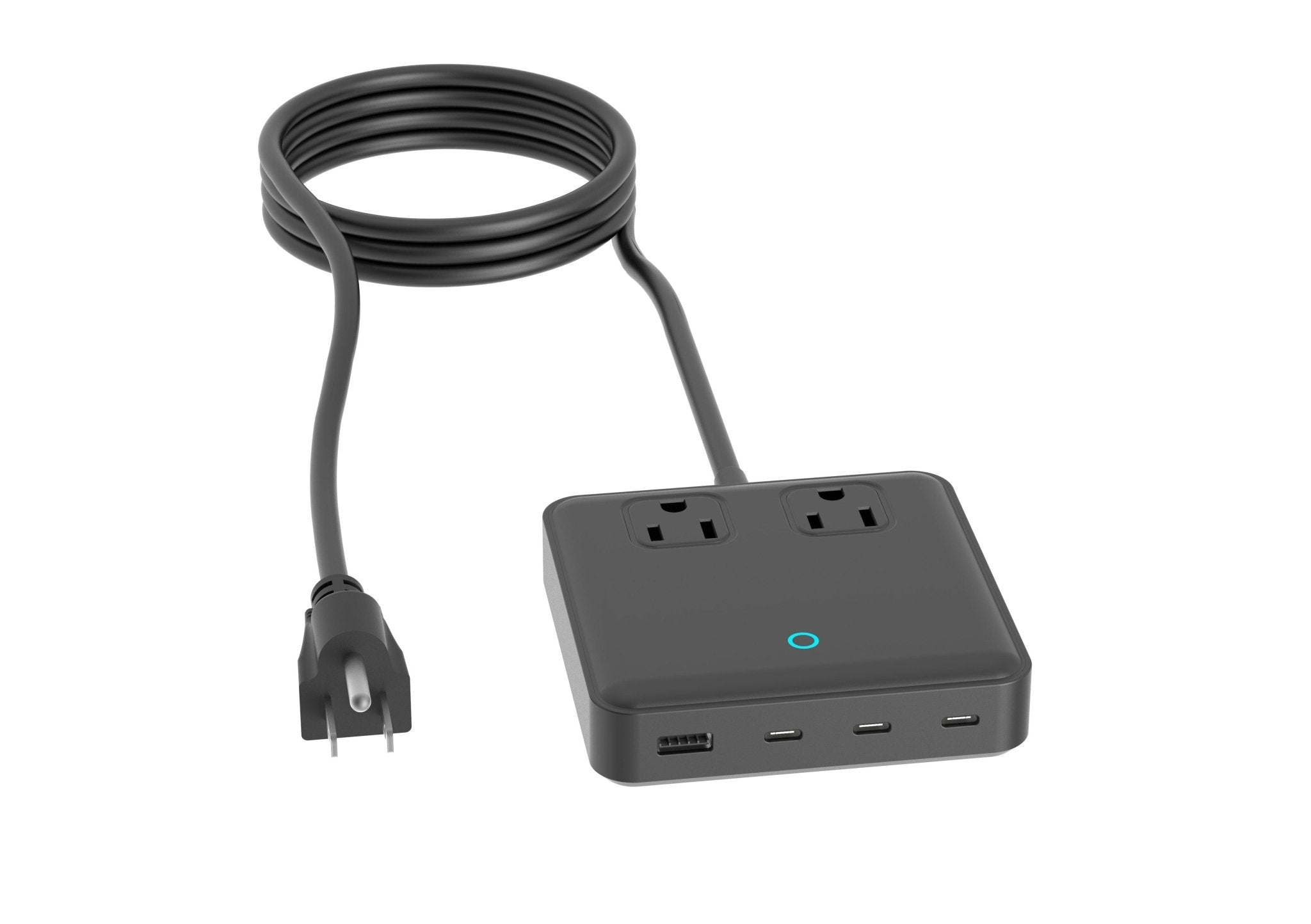 INVZI GaNHub 6 - in - 1 100W USB - C GaN Charging Station with US Plug - INVZI