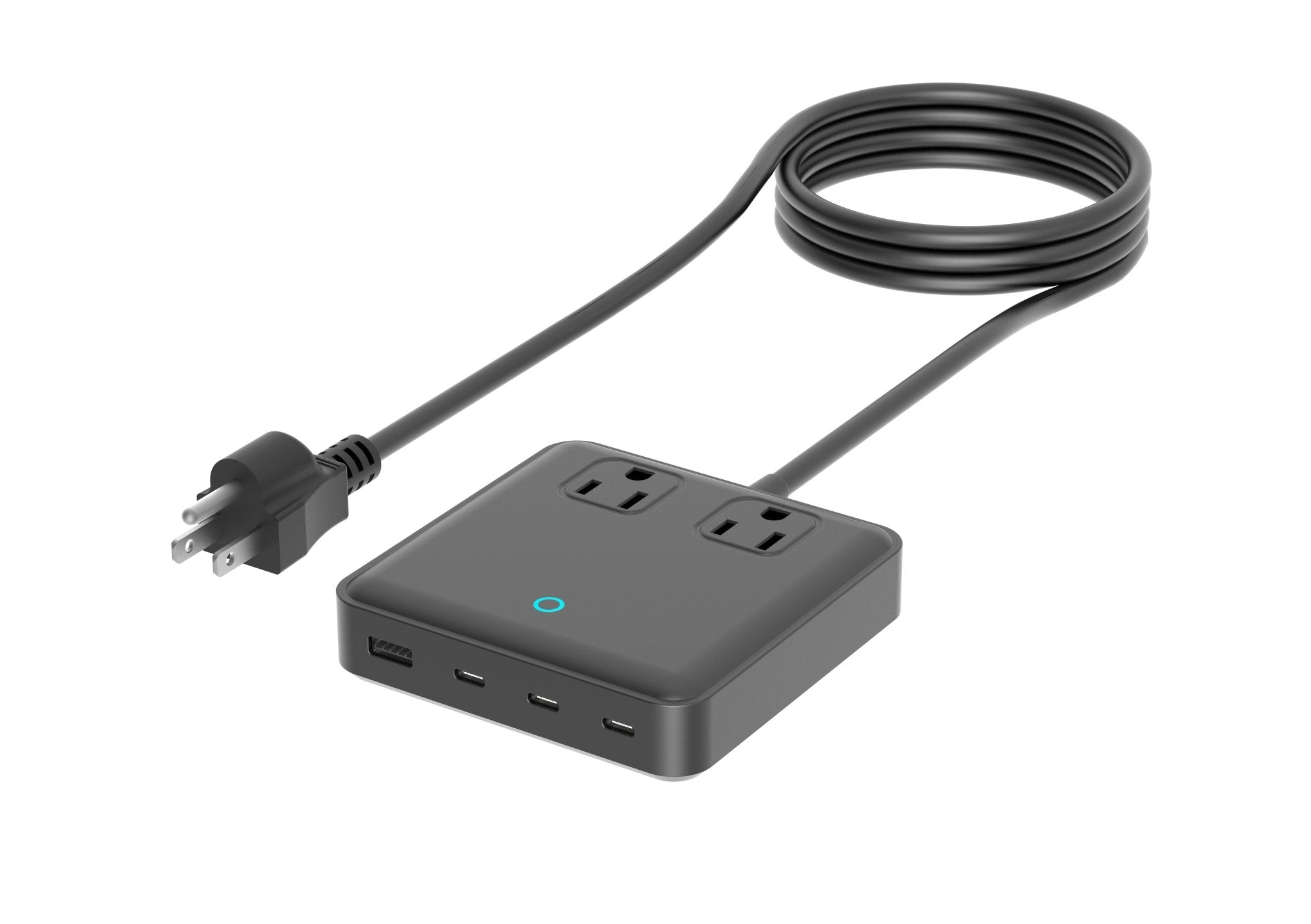 INVZI GaNHub 6 - in - 1 100W USB - C GaN Charging Station with US Plug - INVZI