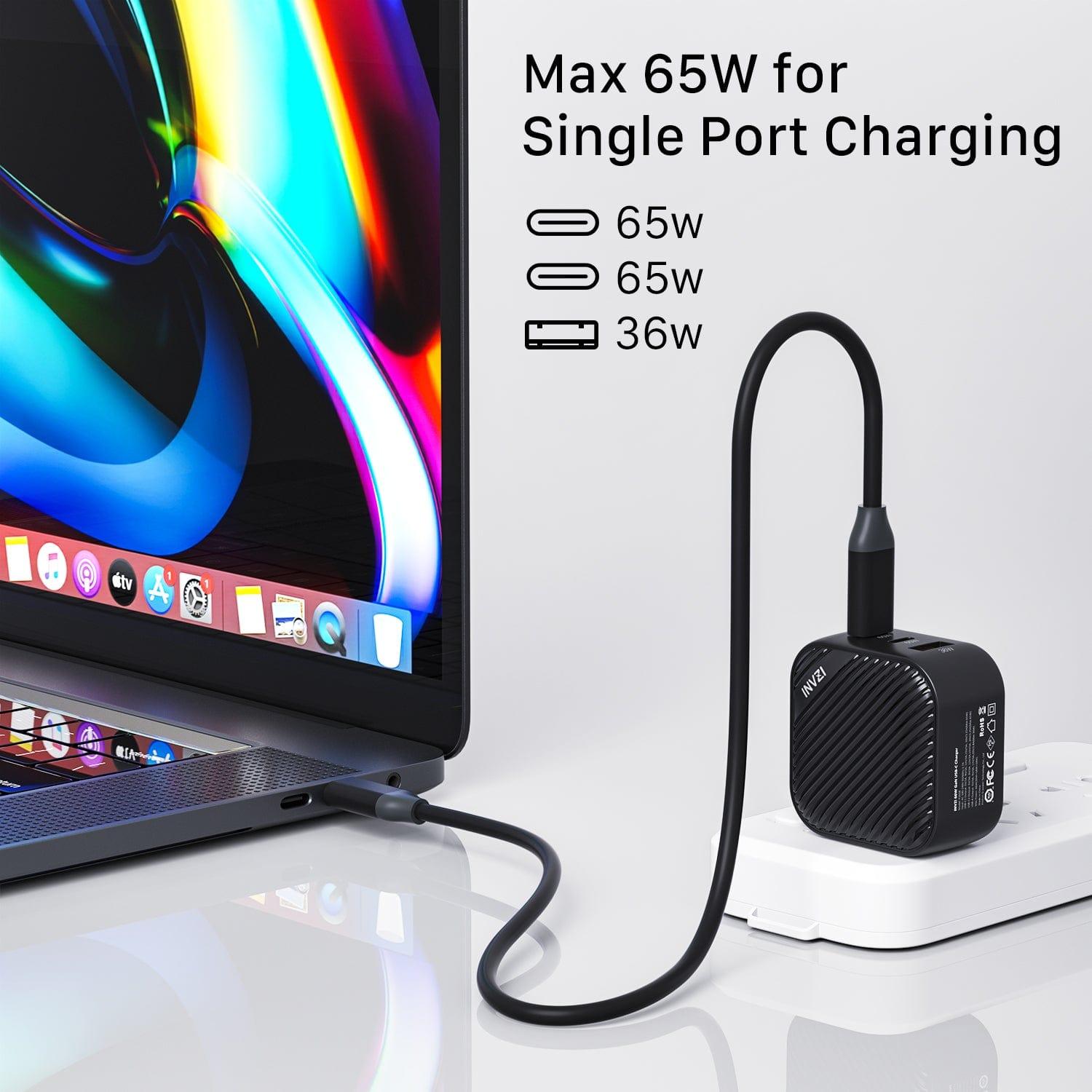 INVZI GaNHub 65W GaN USB - C Charger 3 - Port 2C1A (GaNHub 65W) - INVZI