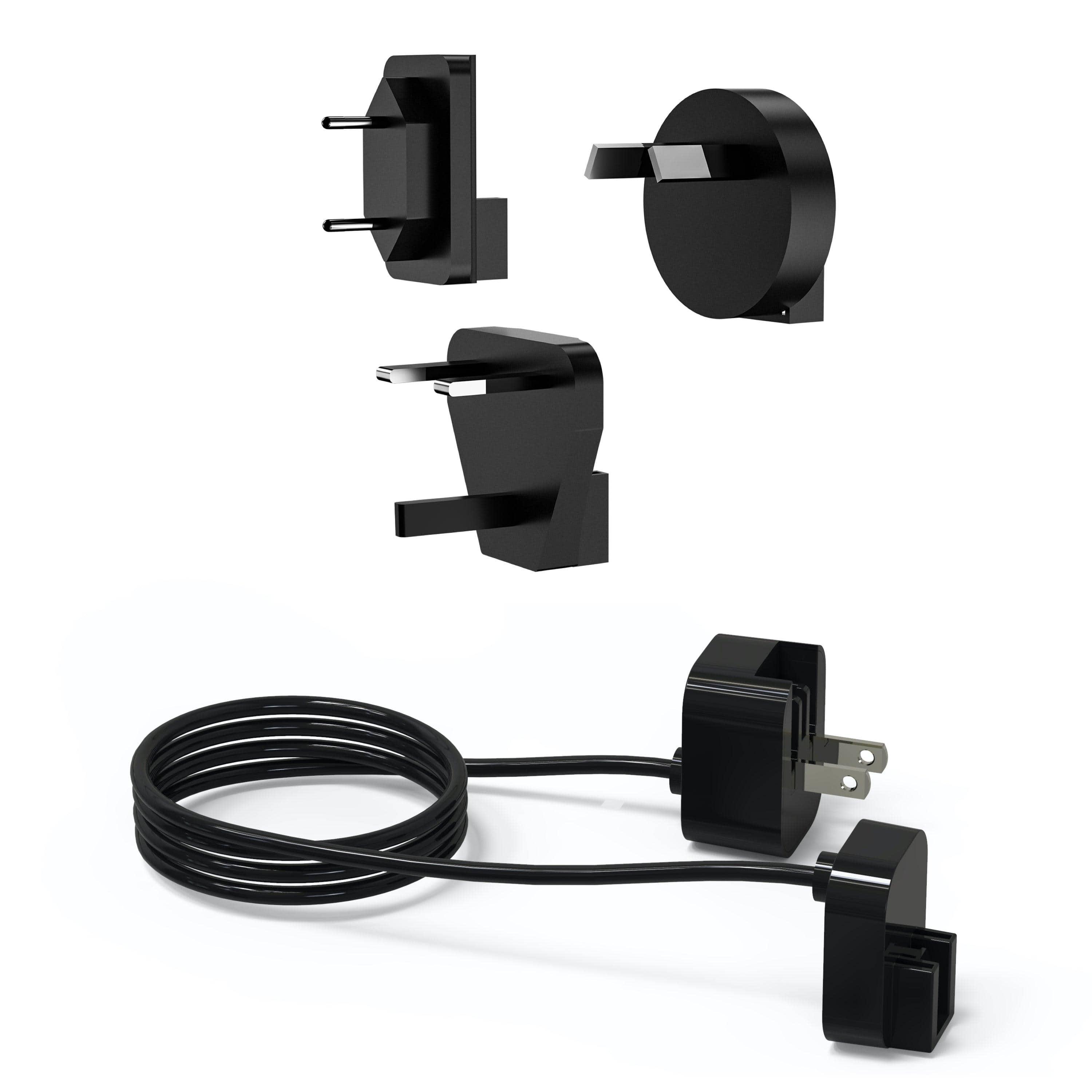 INVZI Power Adapter & Charger Accessories Black UK/EU/AU Travel Adapters + Extension Cord 6.6ft/2m INVZI International Universal Travel Adapter UK/EU/AU