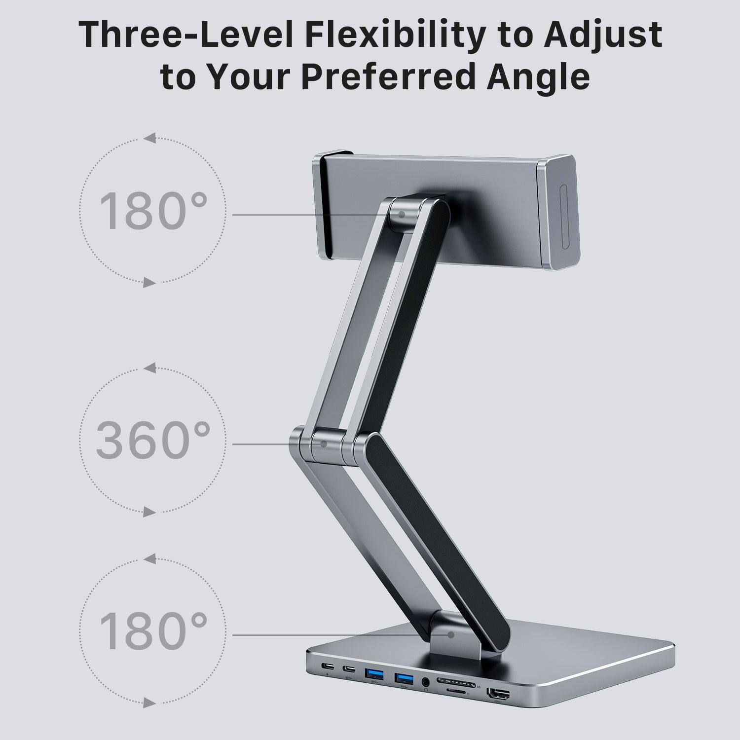 INVZI MagHub 3: 8 - in - 1 Docking Station Stand for iPad and Tablet - INVZI