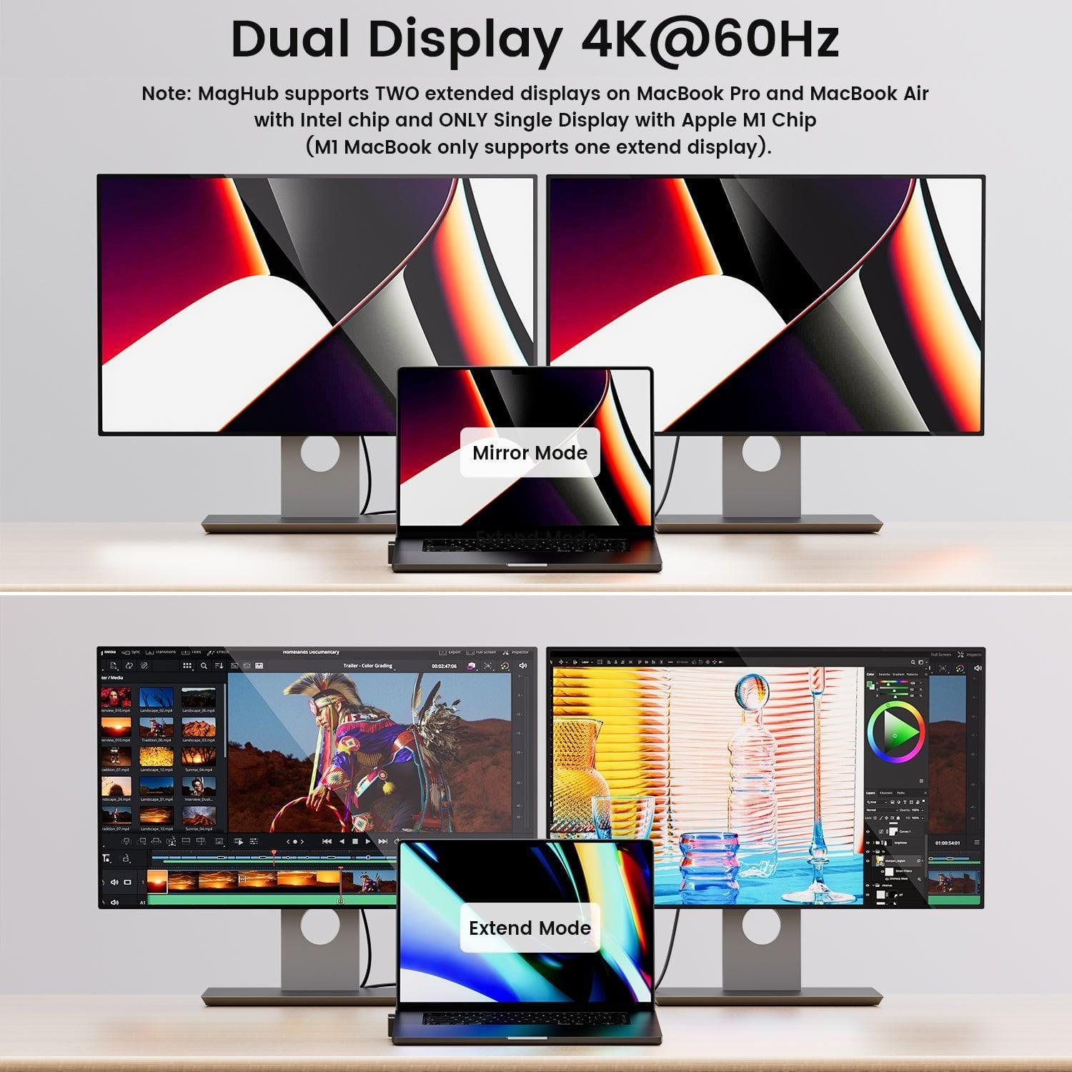 INVZI MagHub - Pop Up SSD USB - C Docking Station for MacBook Pro/Air - INVZI