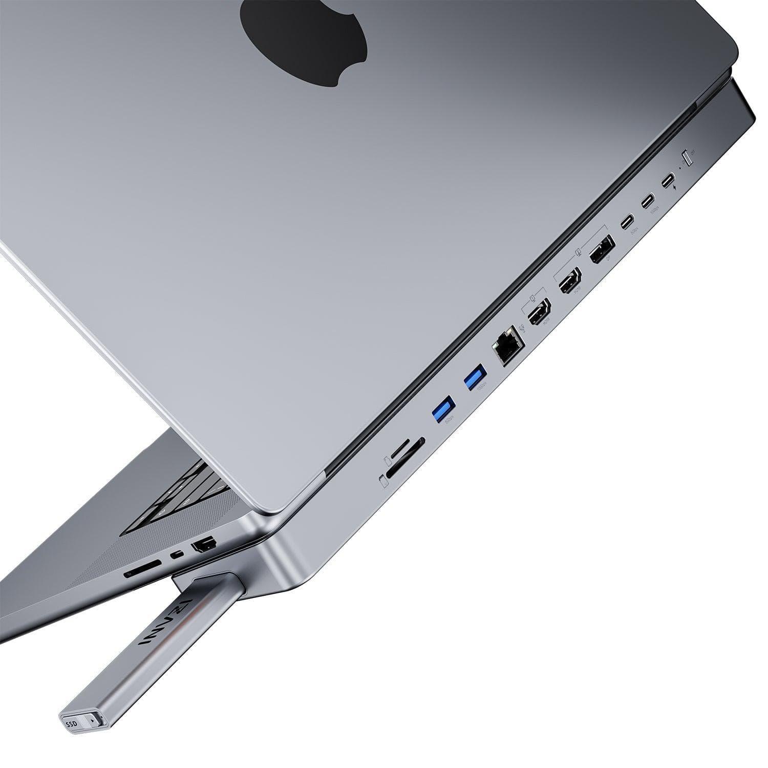 INVZI MagHub - Pop Up SSD USB-C Docking Station for MacBook Pro/Air