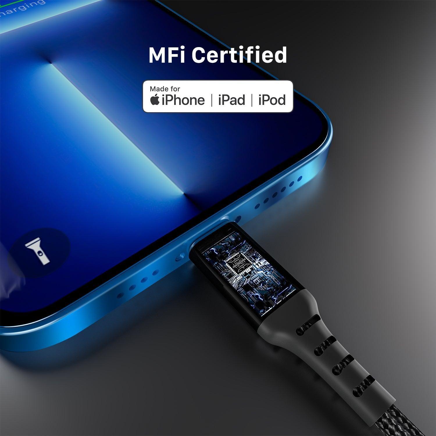 INVZI MFi USB - C to Lightning Cable 6.6ft(2m) for iPhone - INVZI