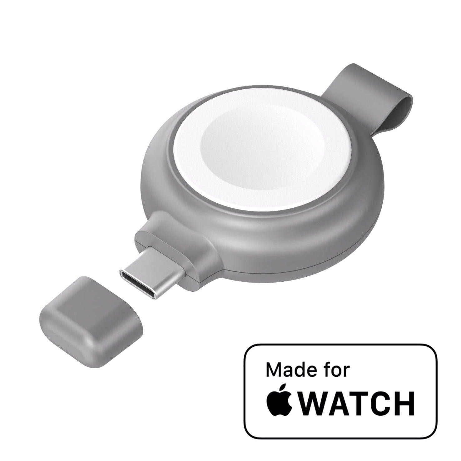 INVZI Portable Magnetic Fast Wireless Charger for Apple Watch 5W MFi Certified with USB - C Port - INVZI