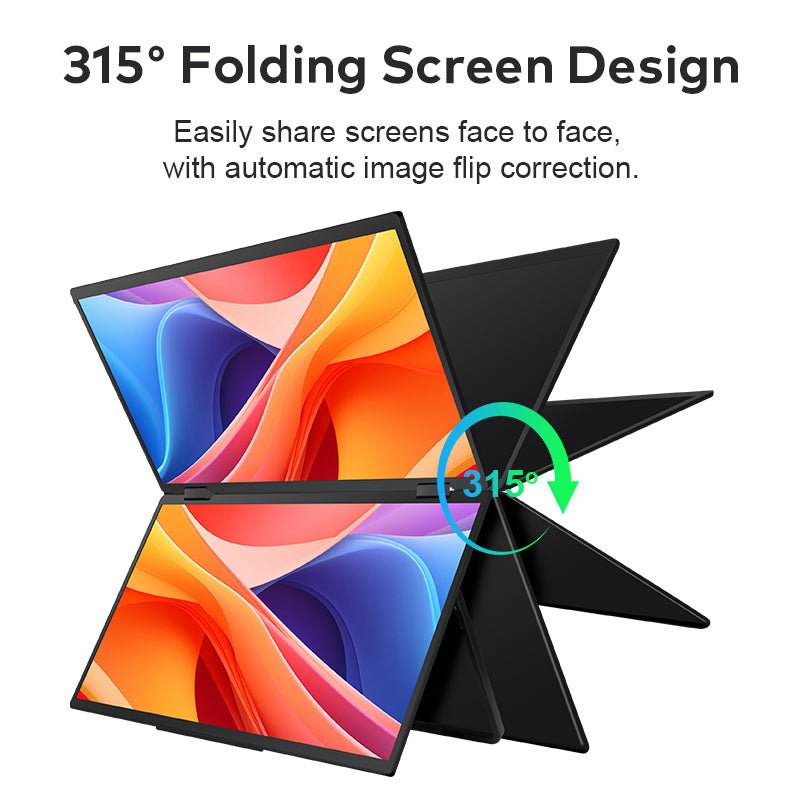 MagHub 16 - Inch Foldable Dual Portable Monitor Screen Extender - INVZI