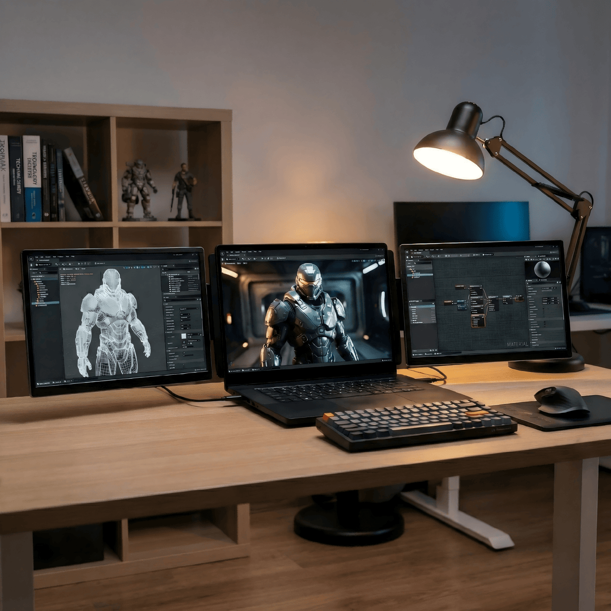 Portable Dual Screen for Remote Work - 16
