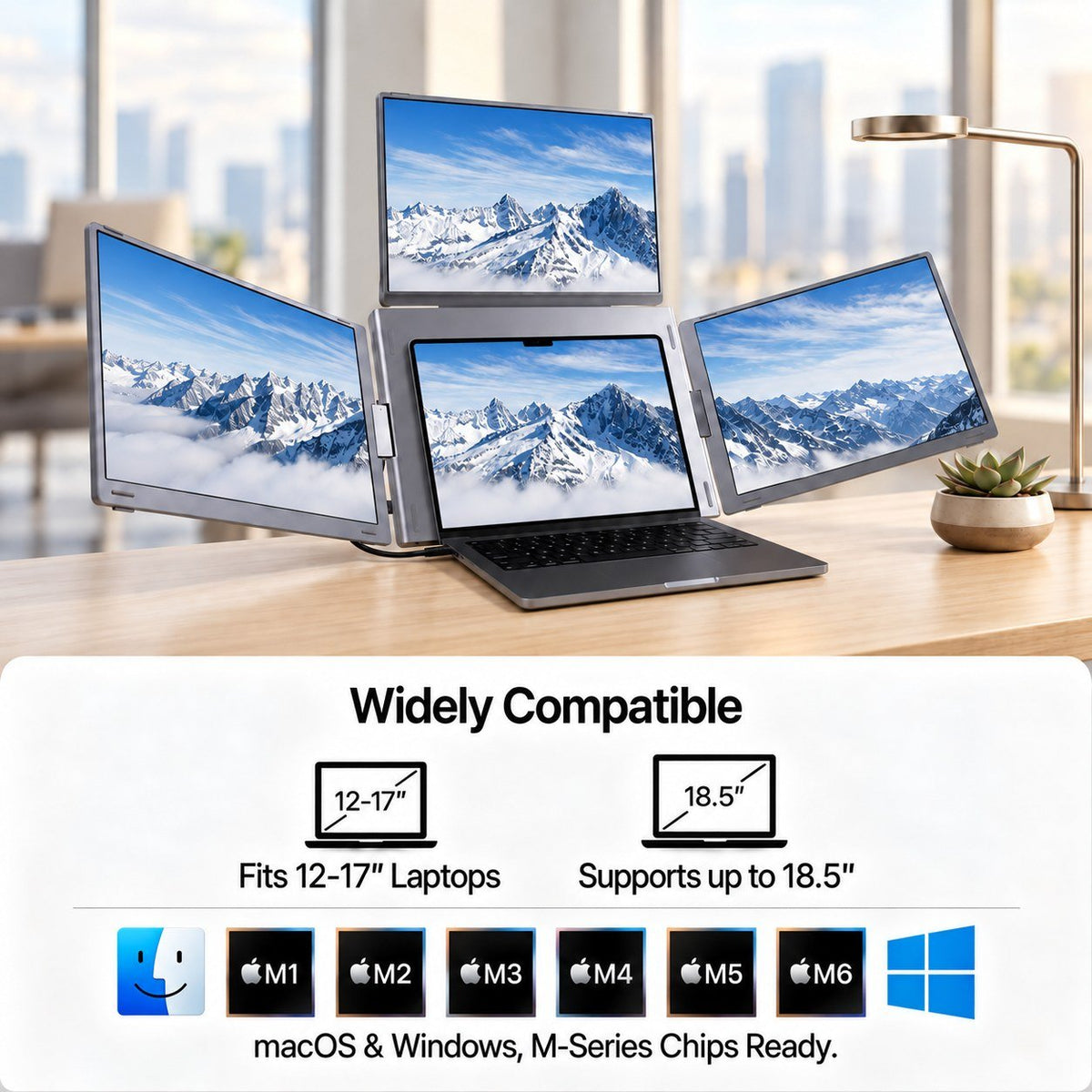 MagHub Quad 16" Portable Screen Extender - INVZI