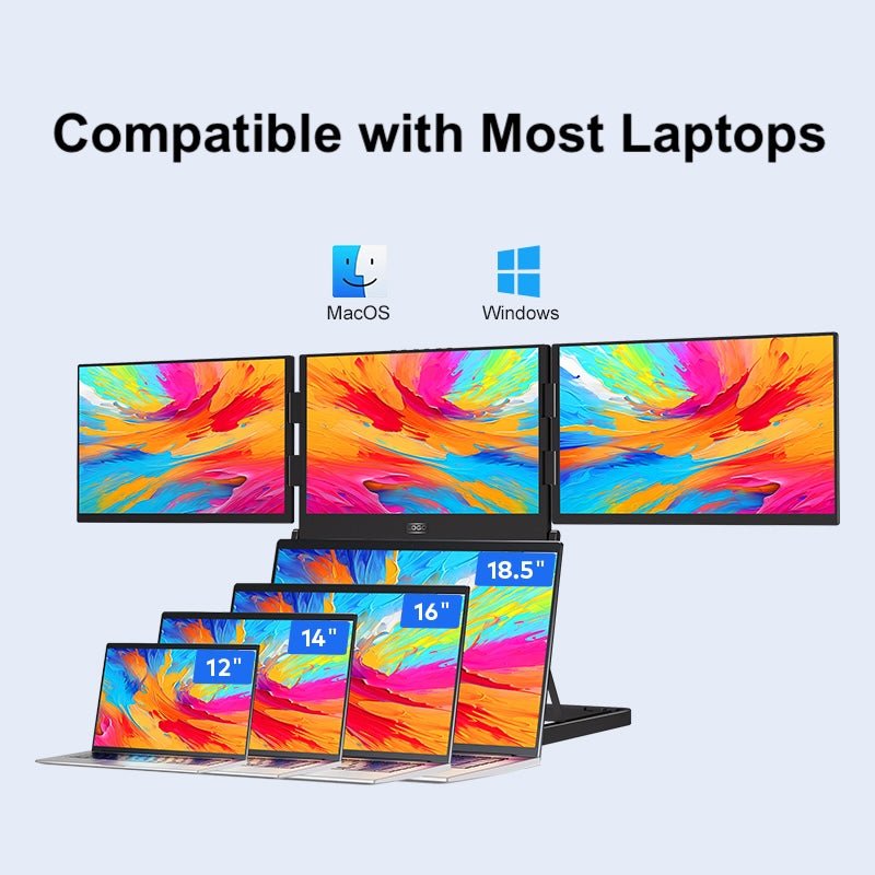 MagHub Quad Fold 16" Portable Display - INVZI