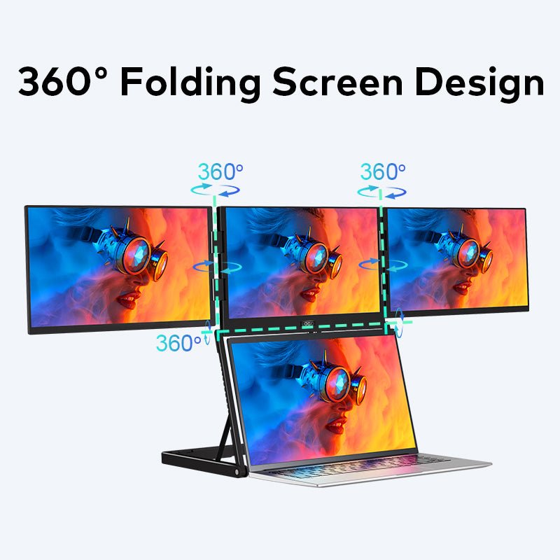 MagHub Quad Fold 16" Portable Display - INVZI