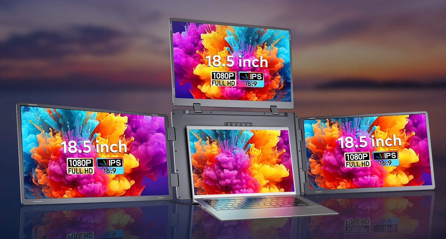 MagHub Quad Max 18.5" Portable Monitor - INVZI