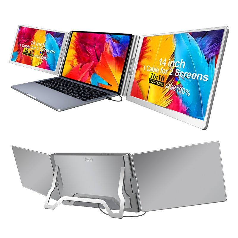 MagHub Trio 14" Laptop Screen Extender –Stop Alt - Tabbing. Start Winning. - INVZI