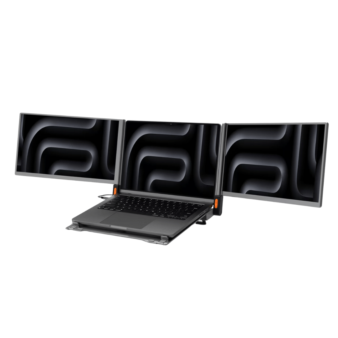 MagHub Trio 4K – Triple - Screen Laptop Monitor with Docking Station - INVZI