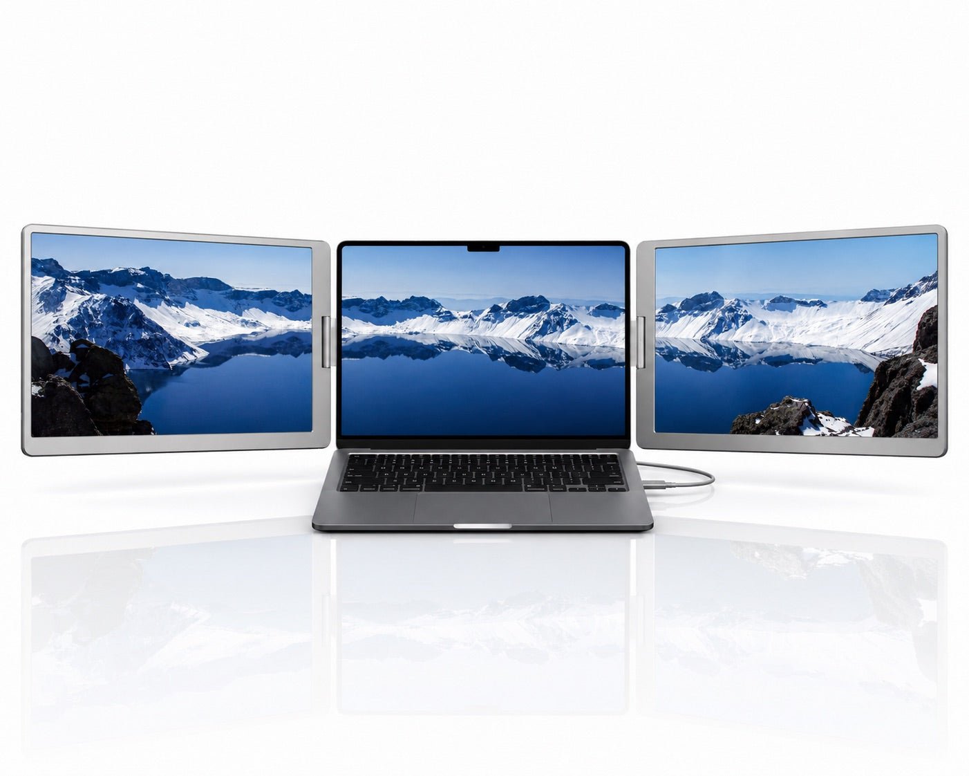 Triple Screen Extender for Laptop - Portable Dual 16